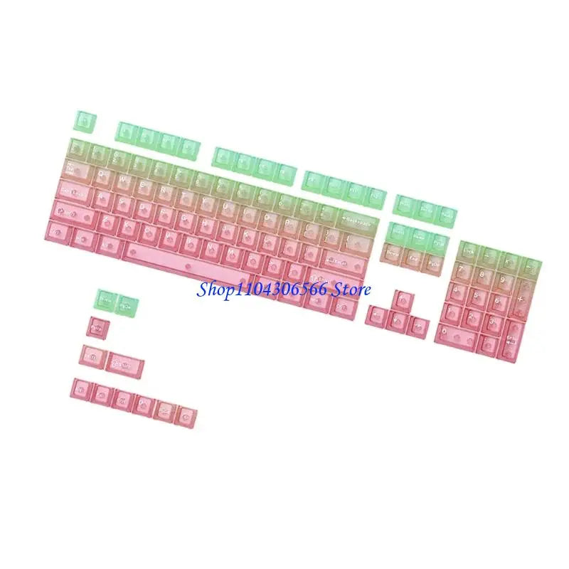 Clear RGB Keycaps 115-Key Set for Mechanical Keyboards | HIP Mechanical Keyboard Keycaps HIP