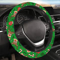 Christmas Neoprene Steering Wheel Cover – Reindeer & Tree Steering Wheel Cover HIP black