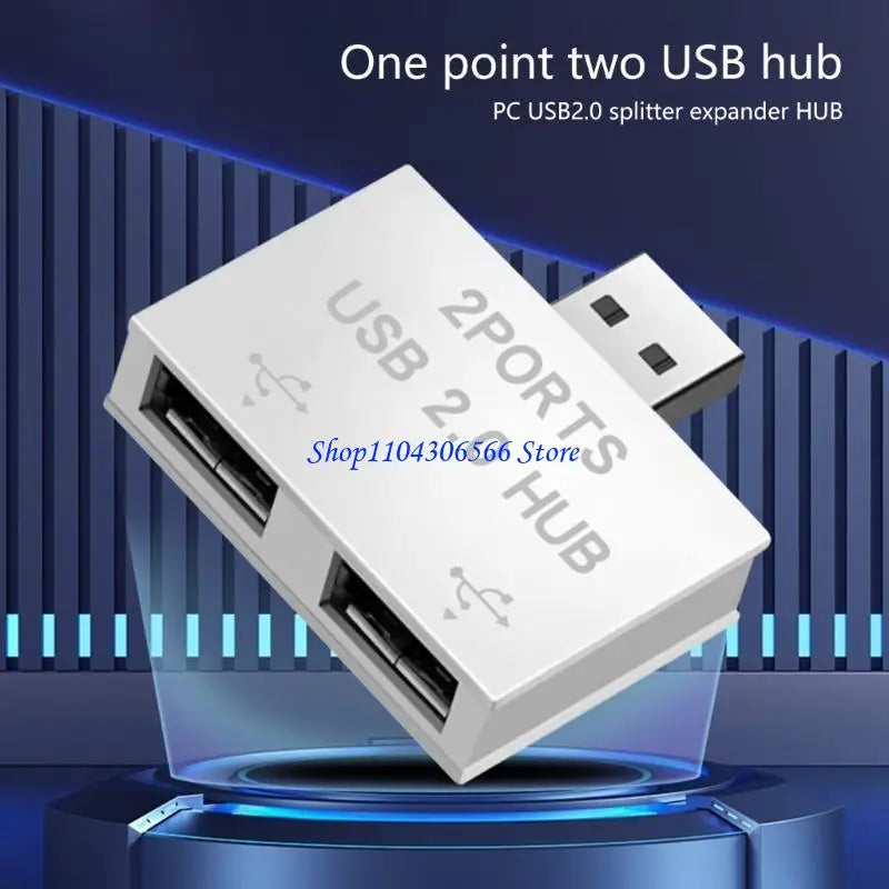 USB 2.0 Male to Dual Female Y Splitter Hub & Charging Adapter USB Splitter Hub HIP