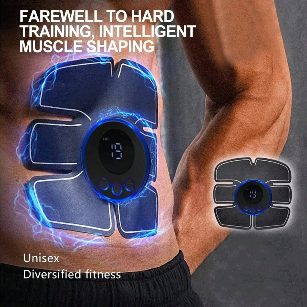 AXH Wireless EMS Muscle Massager – Portable LCD Rechargeable EMS Muscle Massager HIP
