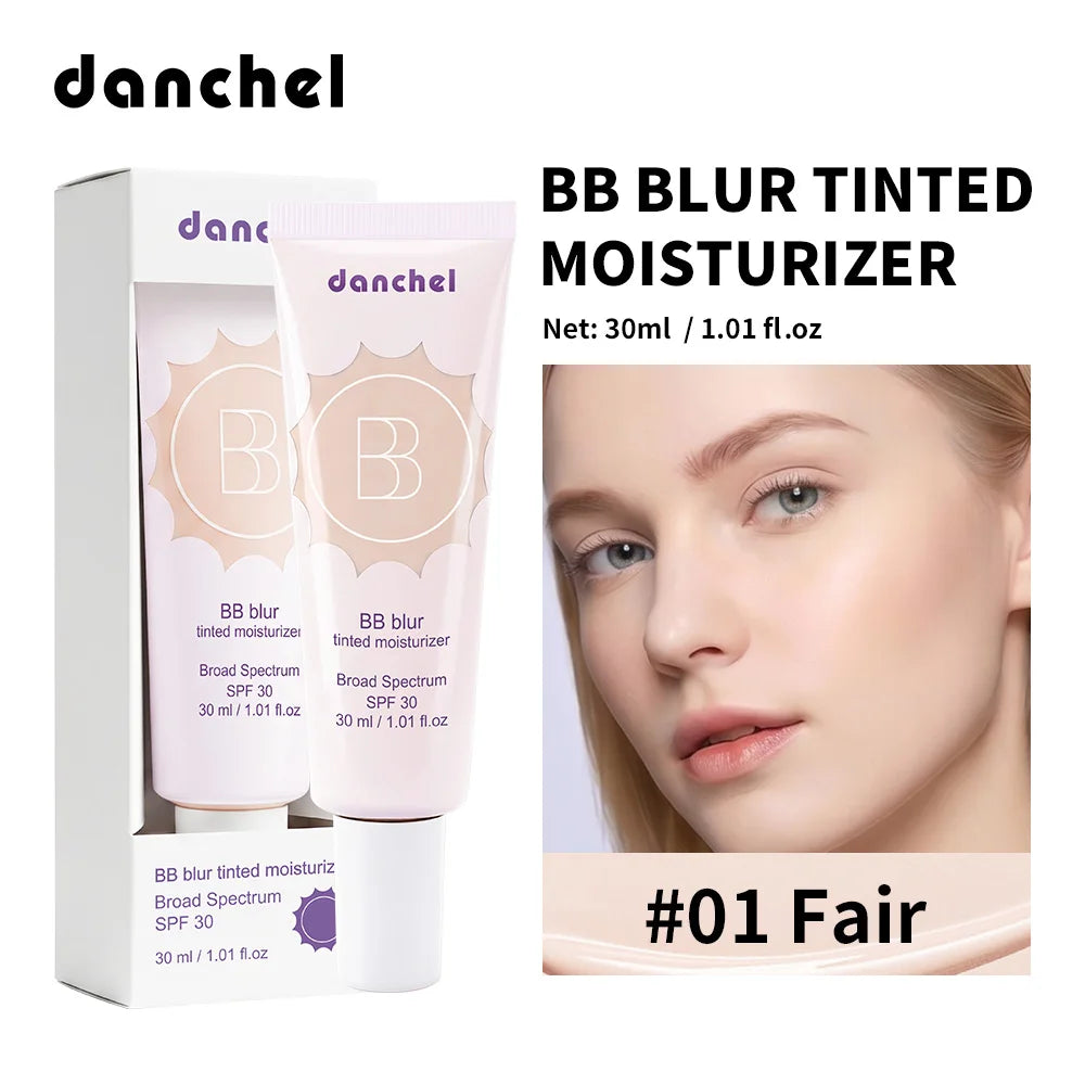 SPF30 BB Blur Tinted Moisturizer Medium Coverage Even Skin Tone Lightweight Sun Protection Face Makeup HIP 1Fair