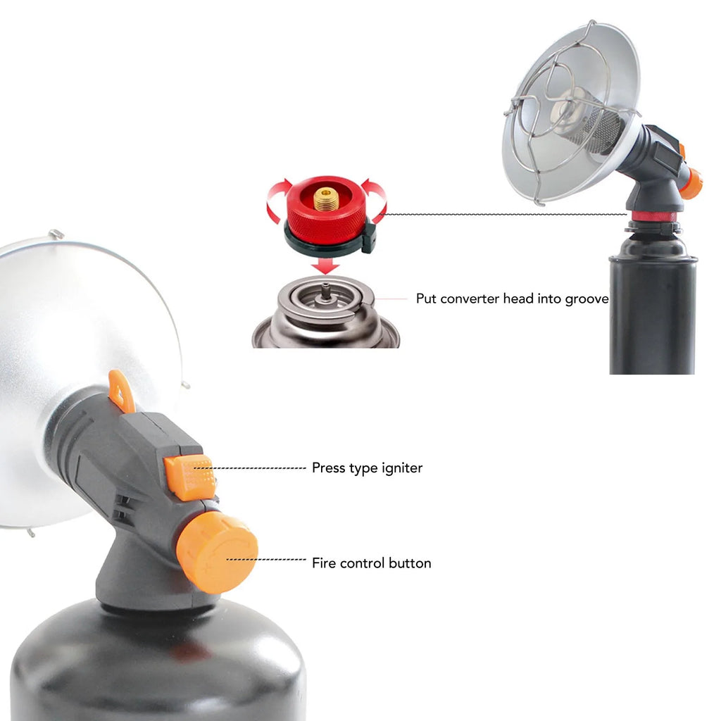 Outdoor Butane Mini Heater Small Portable Lightweight Warmer for Tent Camping Traveling BBQ Picnic Small Outdoor Butane Heater HIP
