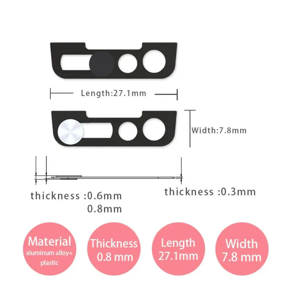 3-Pack Metal Privacy Camera Slider Cover for iPhone 14 Series Camera Privacy Cover HIP