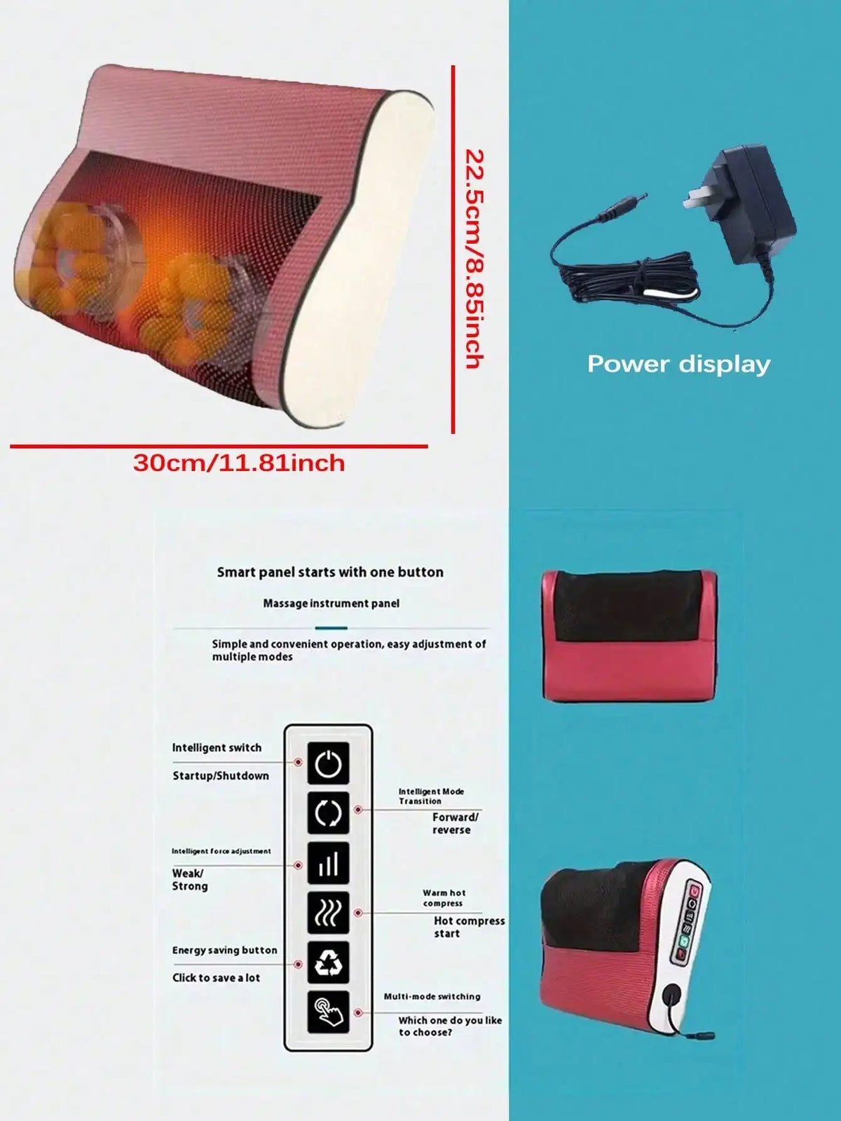 Neck & Shoulder Kneading Massager with Hot Compress | AXH Neck Shoulder Massager HIP