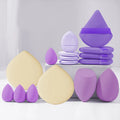 16-Piece Pink Makeup Sponge & Puff Set – Blend & Conceal Makeup Sponge Set HIP SHE133-16purple