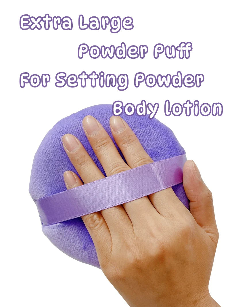 13cm Extra Large Velvet Powder Puff – Face & Body Setting Powder Puff HIP
