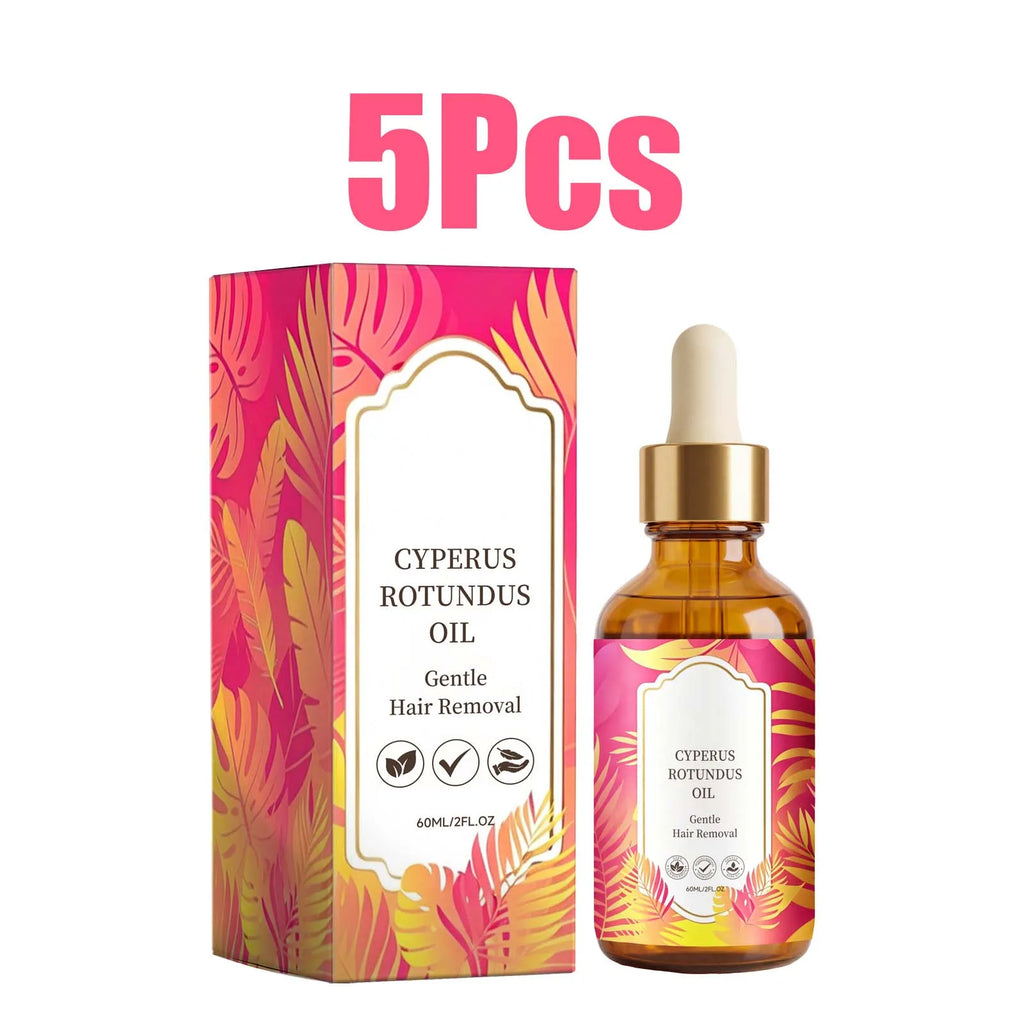 Cyperus Rotundus Oil Hair Growth Inhibitor Body Serum 60ml Hair Growth Inhibitor Oil HIP 5Pcs