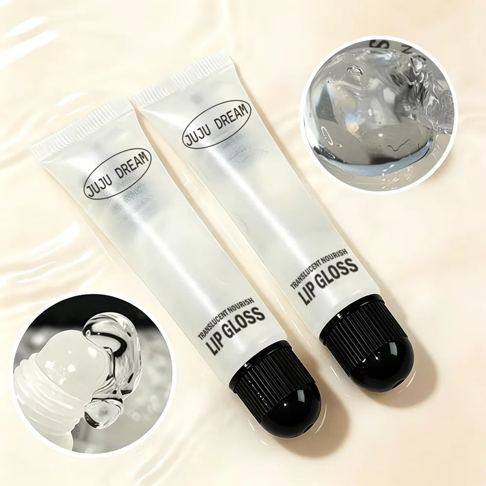 JUJU DREAM Glassy Lip Gloss – Hydrating Plumping Lip Oil Lip Oil Gloss HIP 2 Pcs