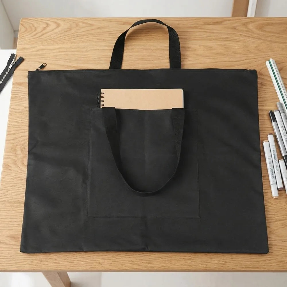 A2 Oxford Canvas Art Portfolio Bag – Waterproof Carry Tote Art Portfolio Bag HIP