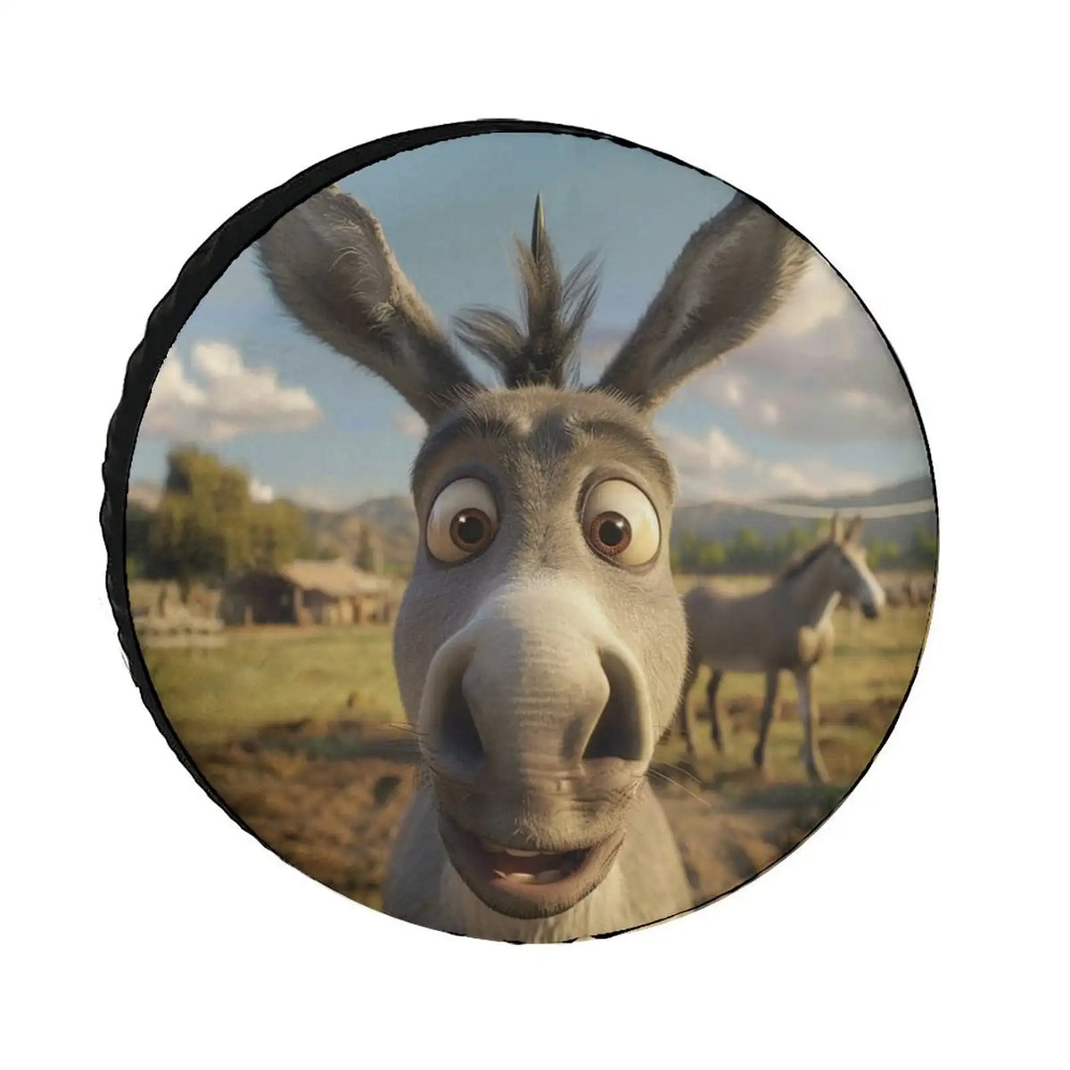 Funny Donkey Spare Tire Cover – Waterproof, Fits 12–18" Spare Tire Cover HIP WHITE 17in