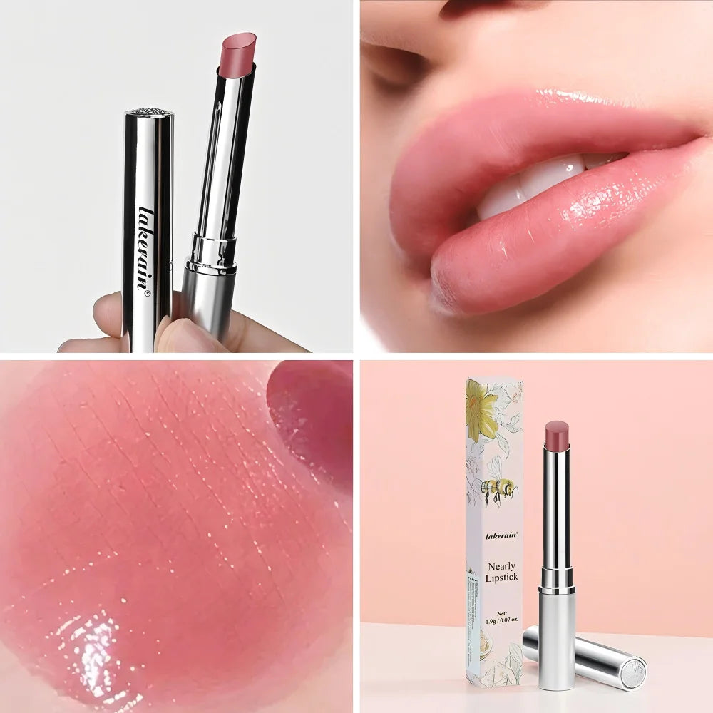Honey Lipstick Honey Tinted Lip Balm Pink Lipstick Powerful Lip Repulper Lip Brightening for Dark Lips Exfoliating Care HIP