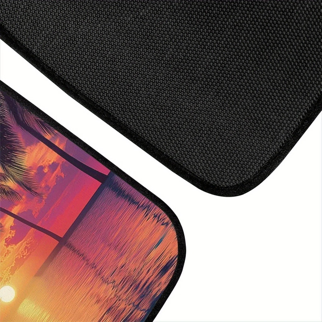 Hawaii Sunset Car Floor Mats – Non-Slip Rubber Set Car Floor Mats HIP
