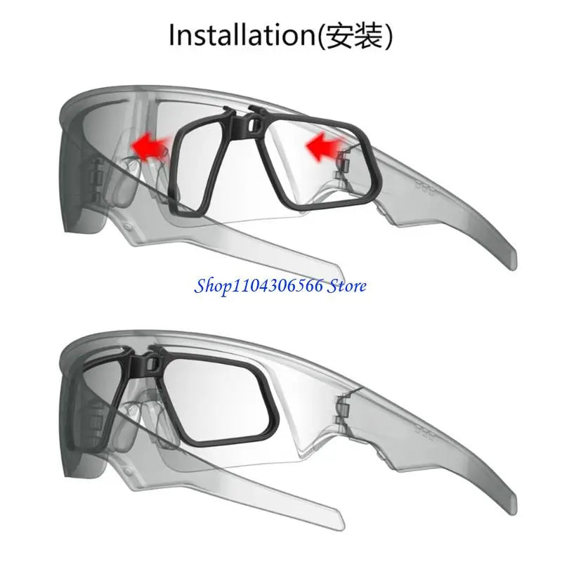 Clip-On Glasses Frame Adapter – No Modification Required Glasses Frame Adapter HIP