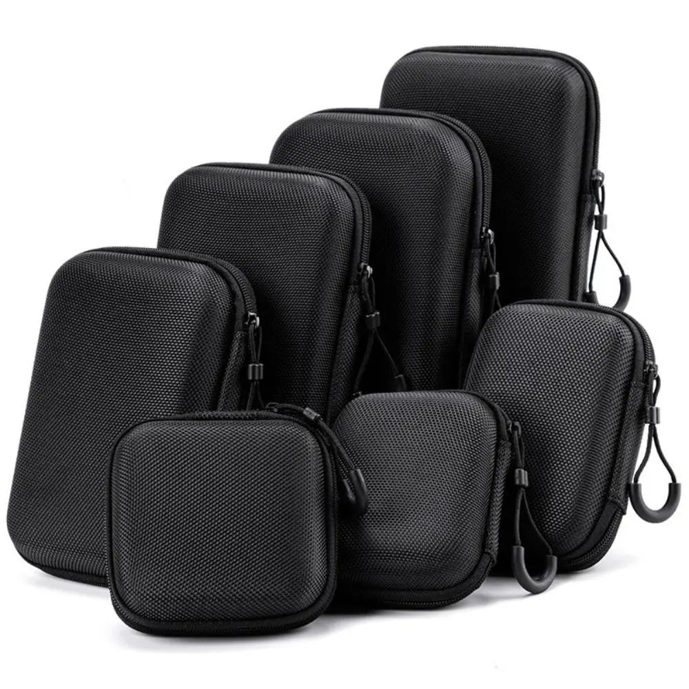 Hard Shell EVA Storage Box – Portable Zipper Earphone Case EVA Storage Case HIP