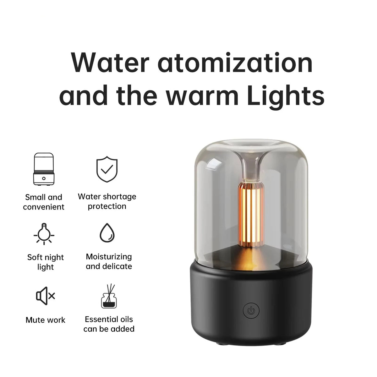 ESMARTER Mini USB Aroma Diffuser & Night Light Humidifier Aroma Diffuser HIP