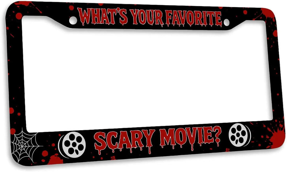 Halloween Horror License Plate Frame – Blood Red & Black License Plate Frame HIP