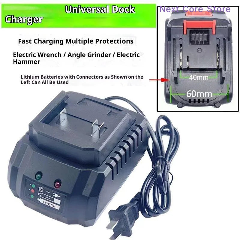 21V Li-Ion Smart Battery Charger for Power Tools – US/EU Power Tool Charger HIP