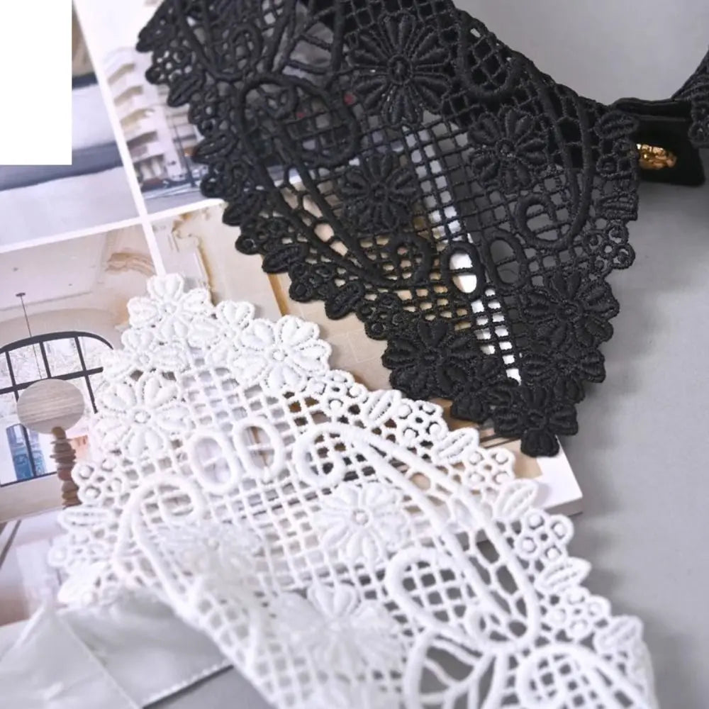 Lace Floral Detachable Collar – Women's Wedding Accessory Detachable Lace Collar HIP