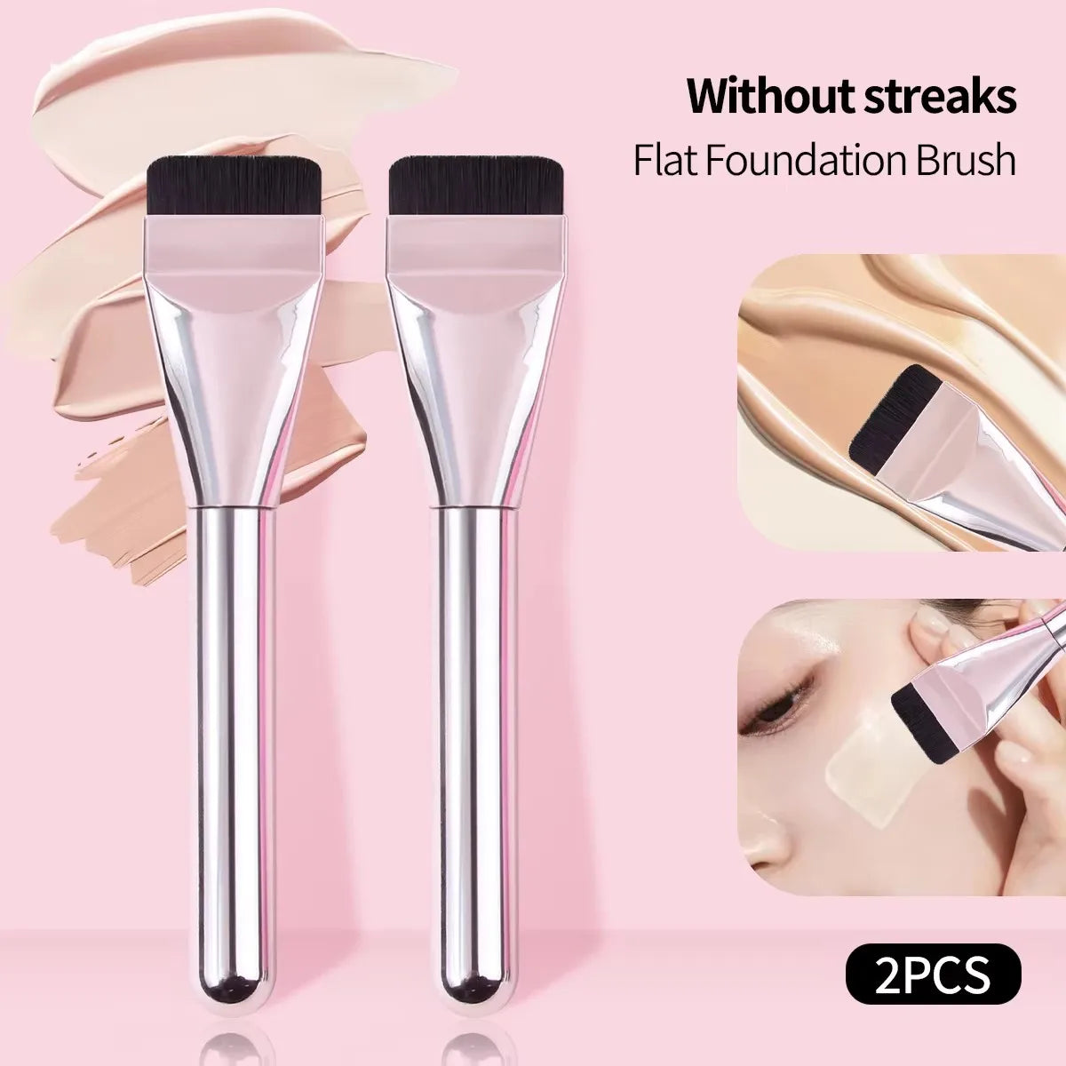 RUZOFO Ultra Thin Flat Foundation Brush – Blend & Contour Foundation Makeup Brush HIP