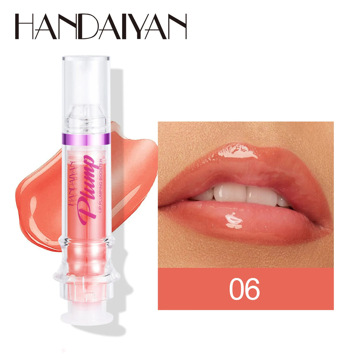 Handayan 6-Color Lip Plumping Gloss Set – Honey Oil & Shine Lip Plumping Gloss HIP 06