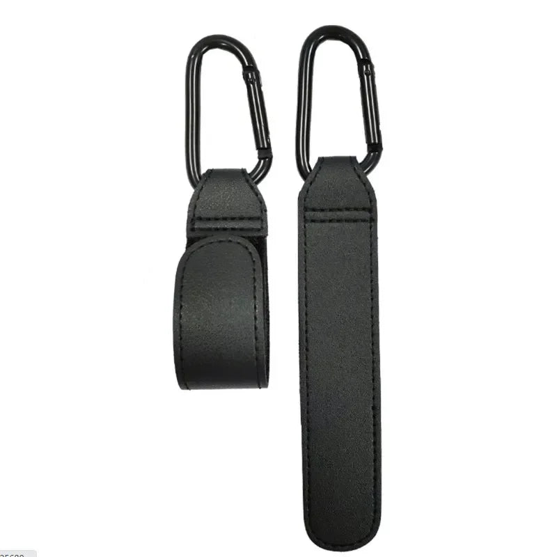 360° Rotatable Stroller Hook – PU Leather Pram Organizer Stroller Hook HIP