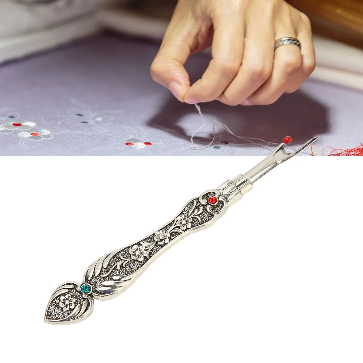 Seam Rippers Vintage Seam Rippers Rust Proof Multi Purpose Practical Sewing Seam Rippers for Household Silver Embroidery Remover HIP