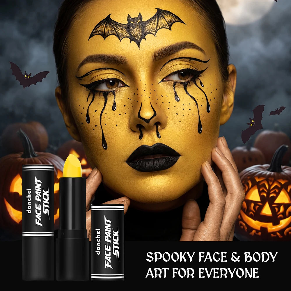 Face & Body Paint Sticks Blue Black Green Sweatproof Water Resistant Long Lasting Body Paint Crayon Halloween Cosplay Party Make HIP