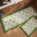 French Vintage Floral PVC Kitchen Rug – Waterproof Non-Slip Mat Kitchen Floor Mat HIP GU6213-P 1pc 58x180cm
