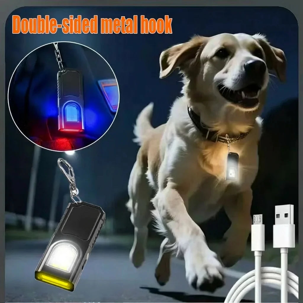 Mini COB LED Keychain Flashlight – USB-C Rechargeable Work Light Keychain Flashlight HIP