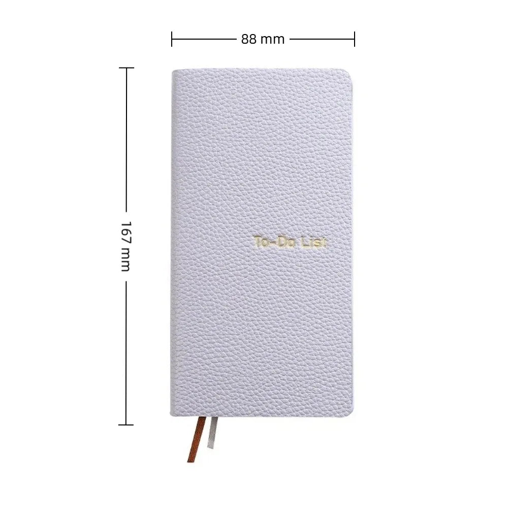 A6 PU Leather Pocket Notebook – Daily Task Planner Pocket Planner Notebook HIP