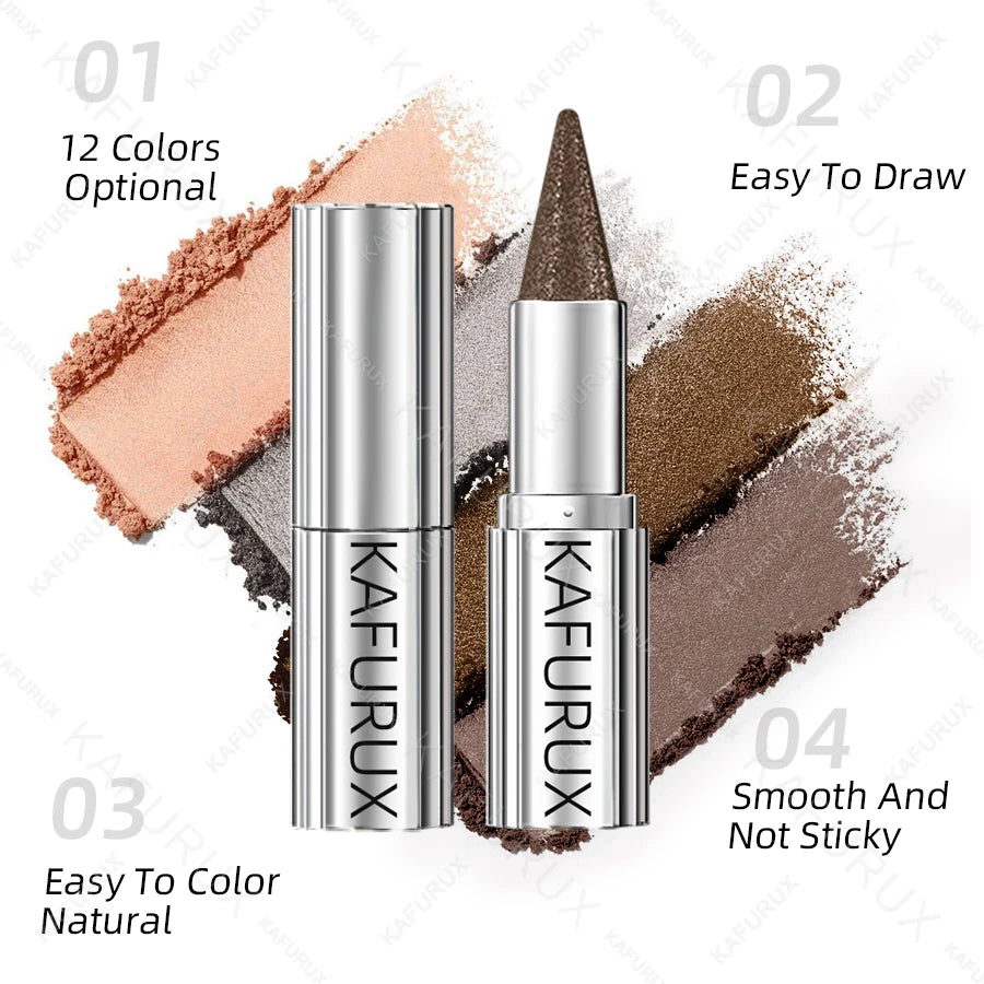 Metallic Glitter Eyeshadow Stick – Waterproof Shimmer Crayon Eyeshadow Stick HIP