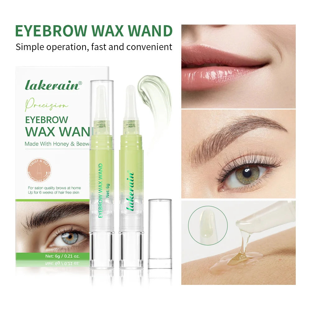 Hair Removal Set Hair & Paper Wax Depilatory Wax Pen for Eyebrow & Facial Hair Gentle Long-Lasting Hair Removal Kit HIP