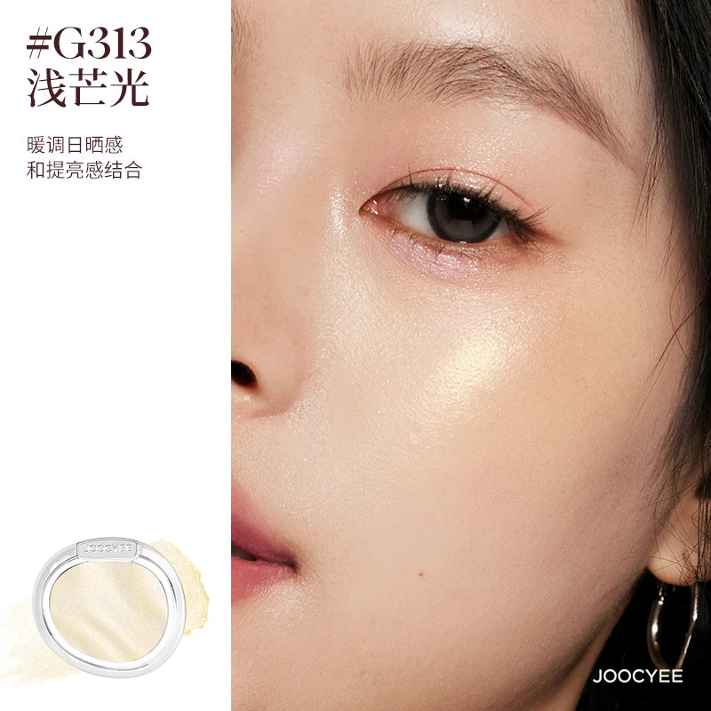 JOOCYEE Oro Highlighter Blush – Pearl Shimmer Glow, 5g Highlighter Blush Powder HIP G313