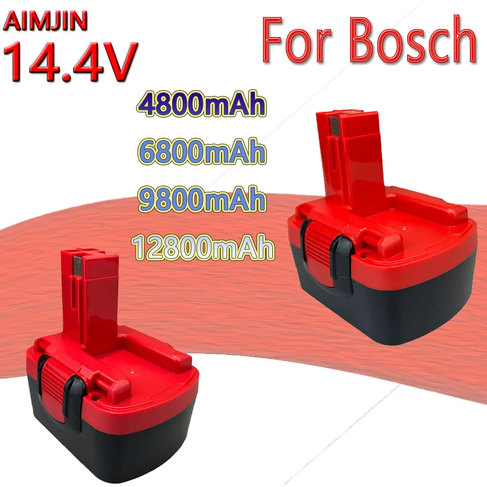 Bosch 14.4V NI-MH Replacement Battery & Charger – 4800mAh Power Tool Battery HIP