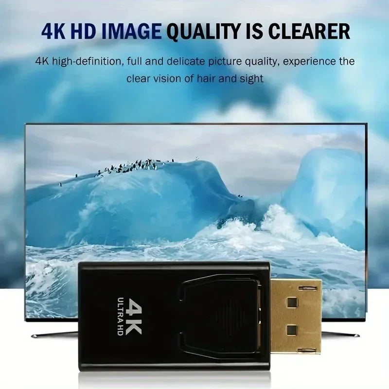 4K DisplayPort to HDMI Adapter Converter | OLPAY Display Adapter HIP