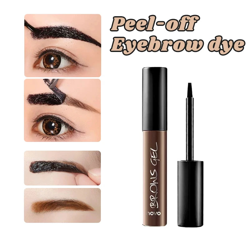Peel-Off Waterproof Eyebrow Tint Cream – Dark Brown & Gray Eyebrow Tint Cream HIP