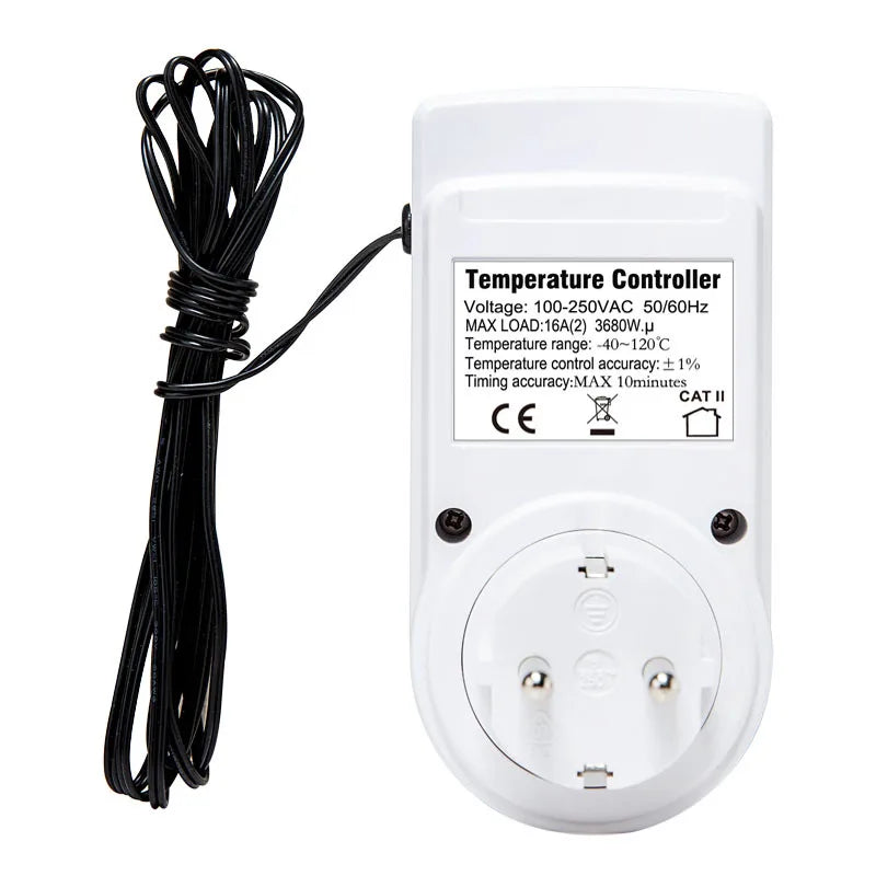 EU/FR Digital Thermostat Timer Socket – Heating & Cooling Thermostat Timer Socket HIP