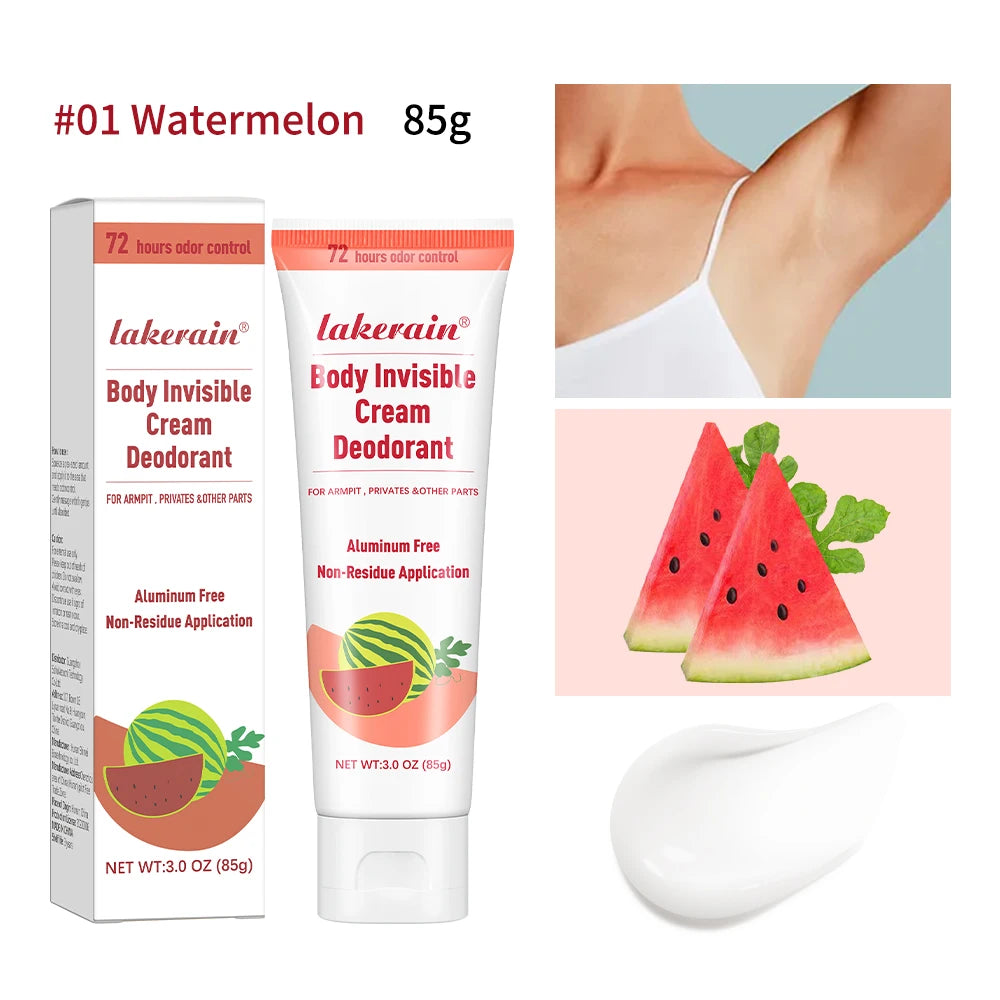 Perfume Cream Deodorant Cream Long Lasting Fragrance Blueberry Strawberry Fruit Fragrance Oil Aroma Cooling armpit Cream HIP 1 Watermelon