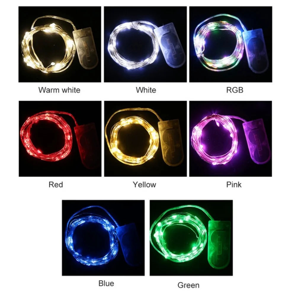 LED Copper Wire Fairy String Lights 1M–5M | Holiday & Wedding LED Fairy String Lights HIP