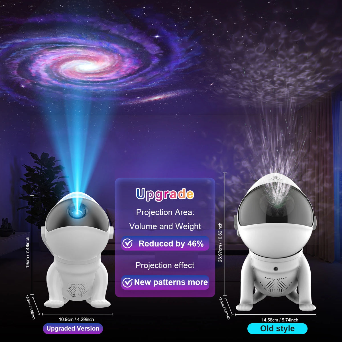 Space Dog Galaxy Projector Planetarium Night Light 13 in 1 Ultra Clear Projector For Room Decoration Birthday Gift HIP