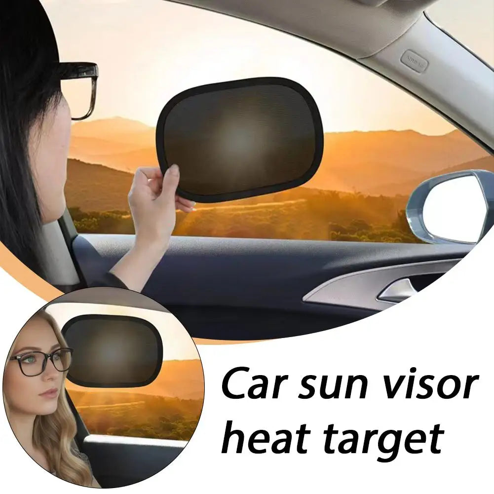 2pcs Summer Car Mini Small Shading and Anti-static Film Car Side Window Sun Protection and Heat Insulation Sunshade Cover HIP
