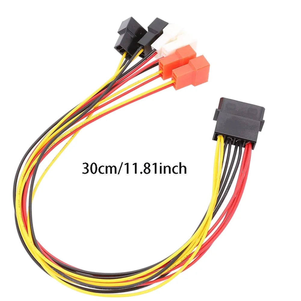 IDE 4-Pin Molex to Fan Adapter Cable – 12V 7V 5V | OULLX Fan Adapter Cable HIP