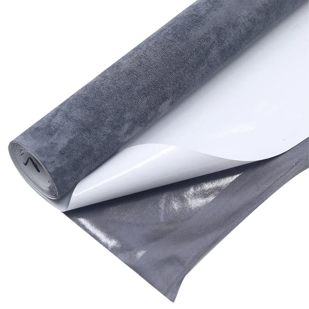 30/150cm Suede Self Adhesive Leather Repairs for Car Interior Fabric Velvet DIY Sticker Leathercraft Furniture Sofa Renovation HIP