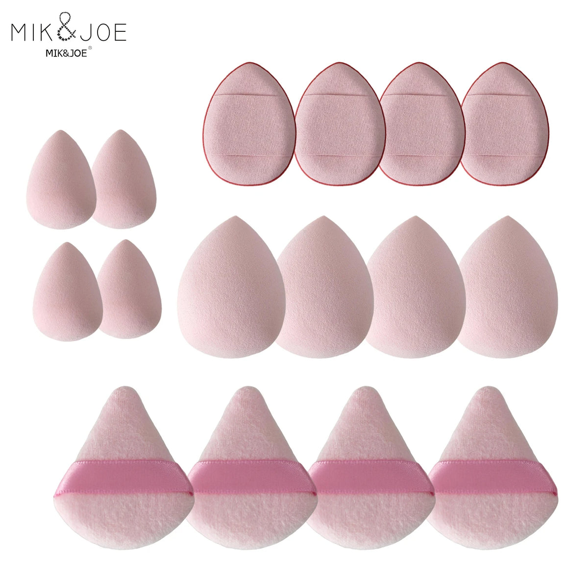 12-Piece Giant Soft Makeup Sponge Egg Set – Powder Puffs Makeup Sponge Set HIP
