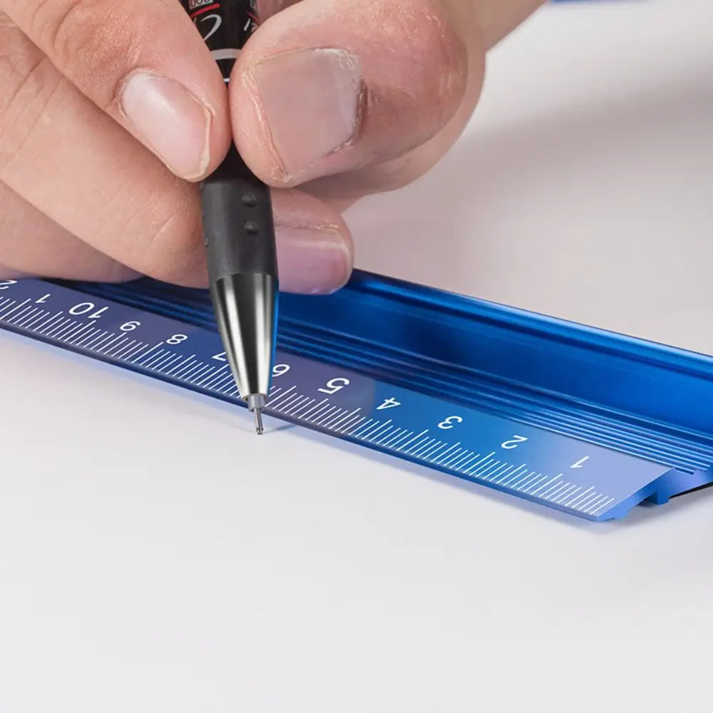 Aluminum Alloy Anti-Slip Straight Scale Ruler – 3 Sizes Measuring Ruler HIP