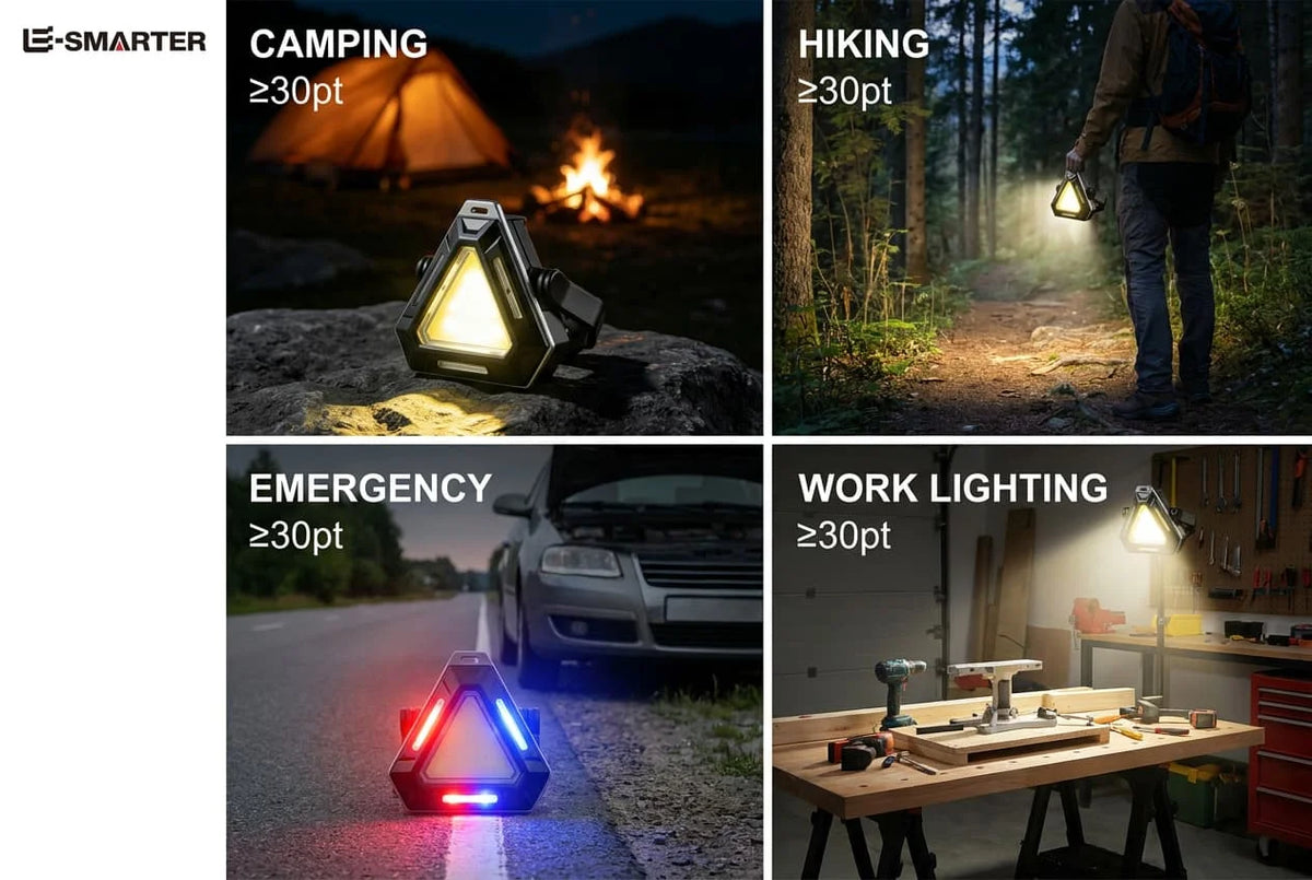 ESMARTER Rechargeable Magnetic Camping Lamp – Warning Light Rechargeable Camping Lantern HIP