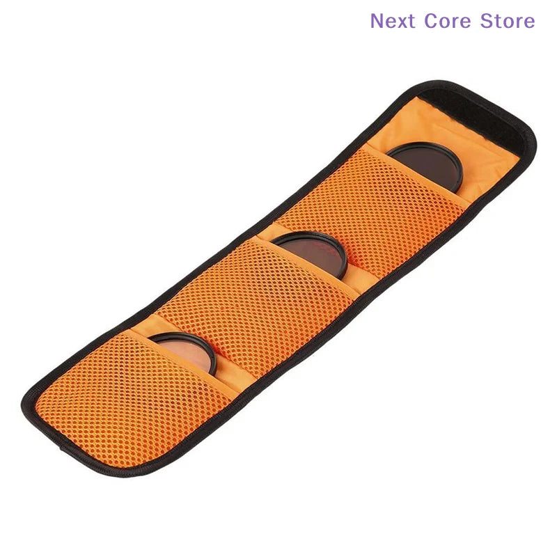 3-Pocket Lens Filter Bag – 82mm ND UV CPL Filter Wallet Case Lens Filter Wallet HIP