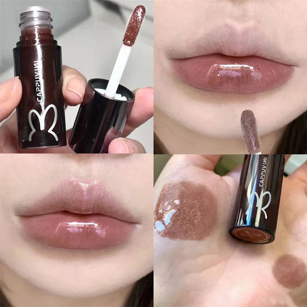 Galaxy Gray Mirror Water Lip Gloss Lip Glaze Shimmer Glass LipOil Liquid Lipstick Waterproof Moisturizing Matte Lips Balm Makeup HIP 05 Mirror