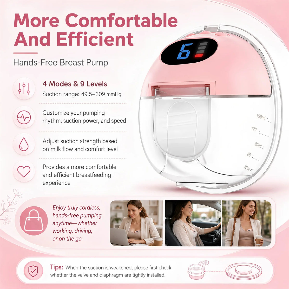 Smart Portable Electric Breast Pump – USB Rechargeable Electric Breast Pump HIP