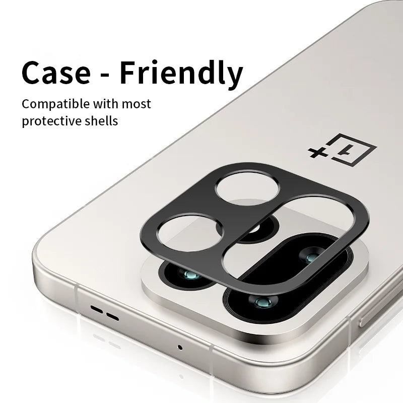 OnePlus 15 Camera Bezel Cover – Slim Black Metal Protector Camera Lens Protector HIP